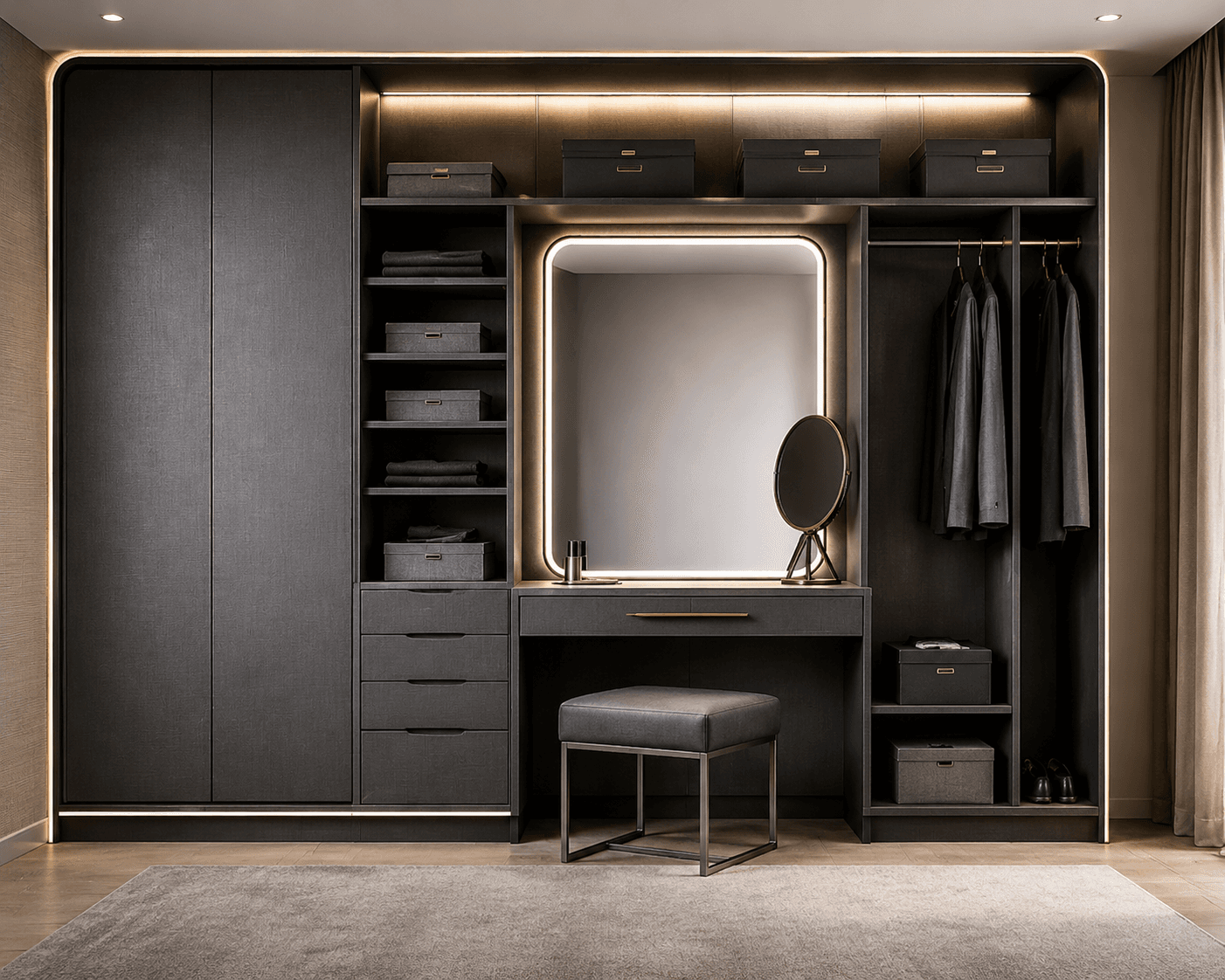 Luxury Wardrobe – Dark Laminate