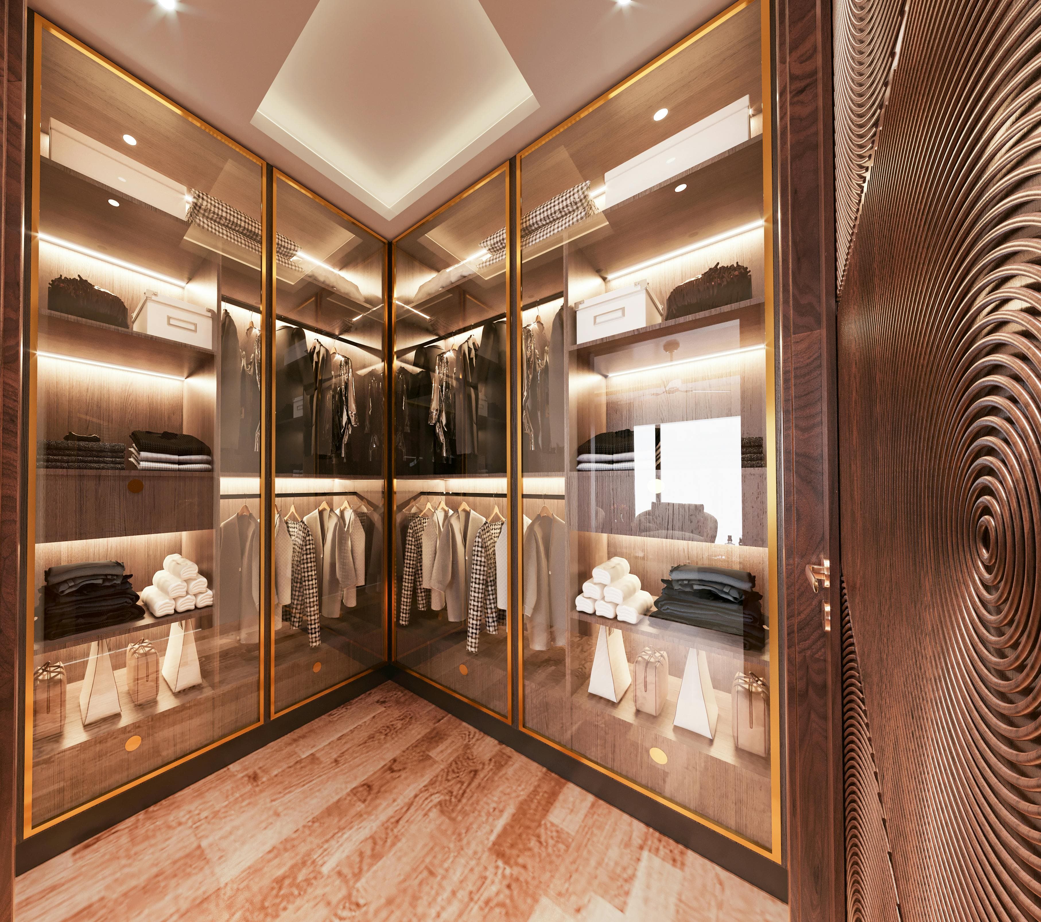 Glass wardrobes