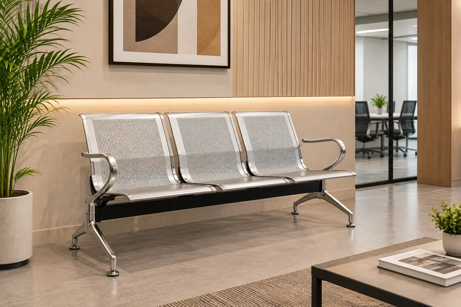 Z 5053 three-seat beam waiting chair